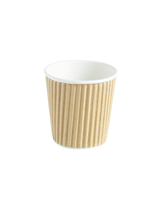 Recyclable Ripple Triple Layer Paper Cups