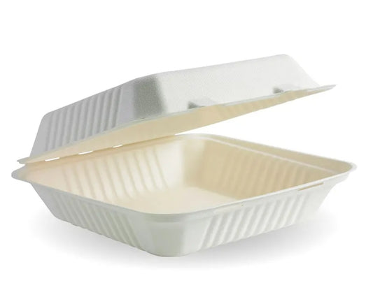 Biocane 9 x 6” Meal Box Clamshell